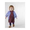 Baby Cardigan Sweater With Jacquard Moon Pattern, Purple - Cardigans - 2