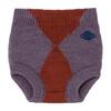 Baby Knitted Culotte Shorts Jacquard, Purple And Red - Shorts - 1 - thumbnail