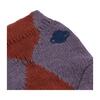 Baby Knitted Culotte Shorts Jacquard, Purple And Red - Shorts - 3