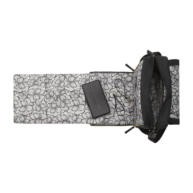 Boxy Backpack, Black Matte Leatherette