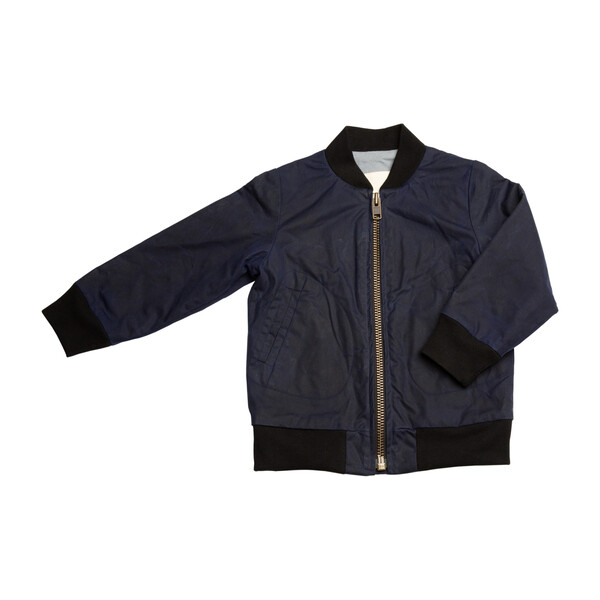 Aviator Zip Jacket, Navy