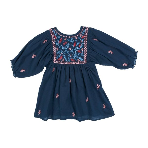 Ava Bella Dress, Blues & Embroidery - Kids Girl Clothing Dresses ...