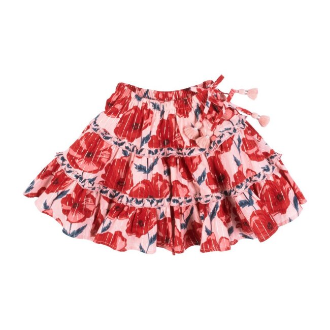 Allie Skirt, Crystal Rose Floral - Pink Chicken Skirts | Maisonette