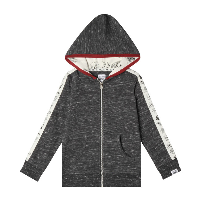 Animal Planet Jack Hoodie, Charcoal - Sweatshirts - 1