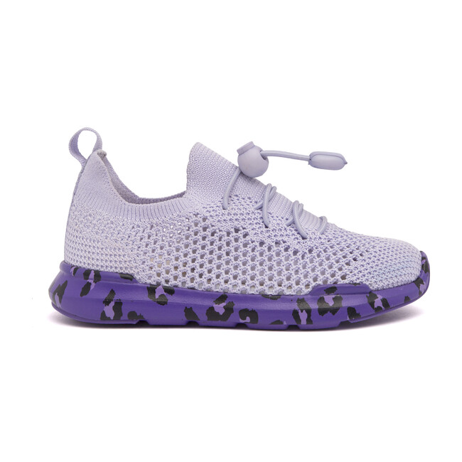 Sutherland Sneaker, Lavender with Leopard Sole - Sneakers - 1