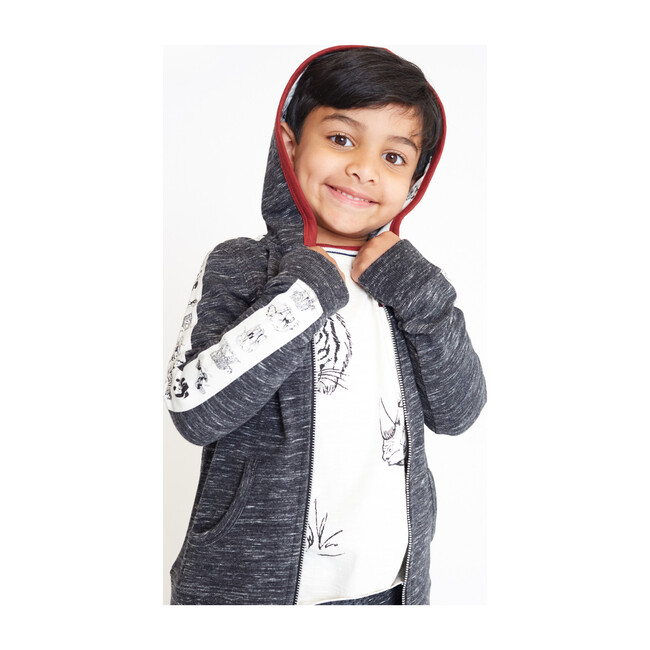 Animal Planet Jack Hoodie, Charcoal - Sweatshirts - 2