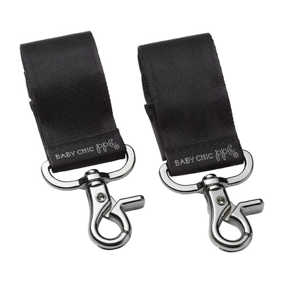 Valet Stroller Clips, Silver