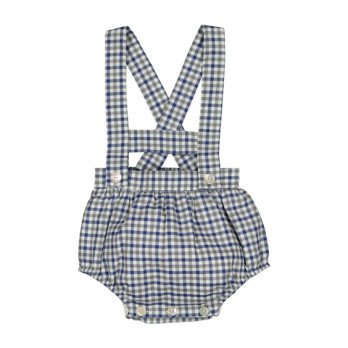 baby boy tartan romper