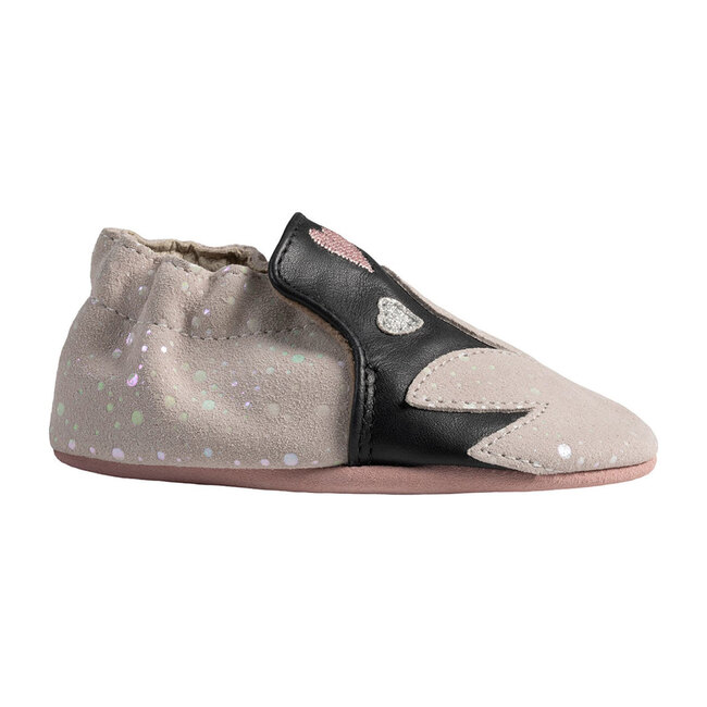 Sadie Swan Soft Soles, Grey - Robeez Shoes & Booties | Maisonette
