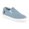 Slip-on with Fur Lining, Ski Blue Suede - Slip Ons - 4
