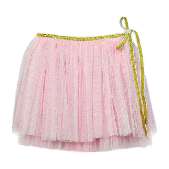 Glinda Wrap Skirt, Pink and Gold