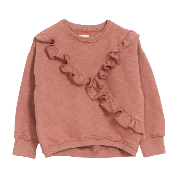 Ruffle Pullover, Salmon