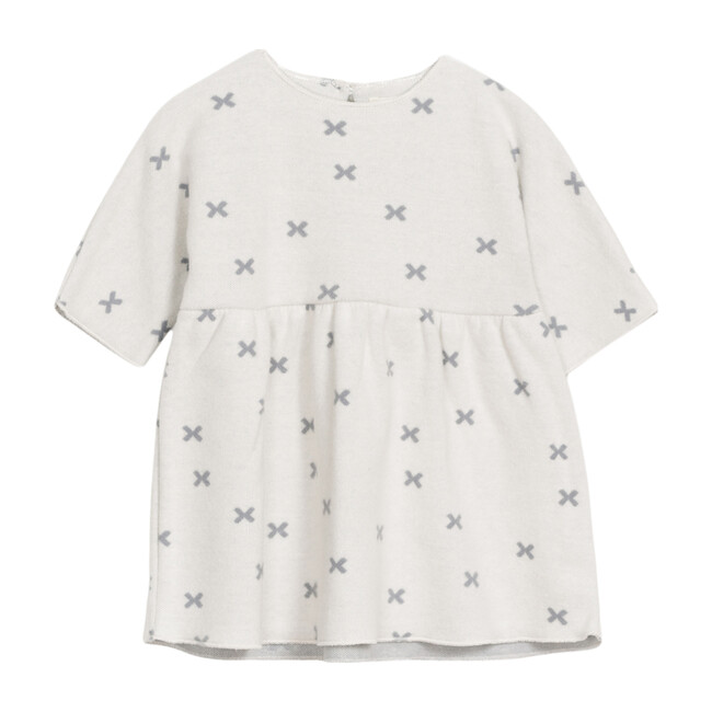 3/4 Length Sleeve Dress, Light Grey