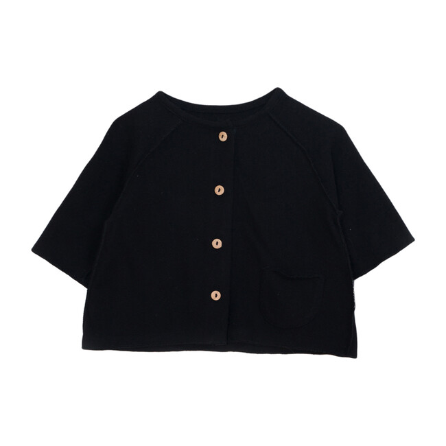 Buttons Top, Black - Shirts - 1