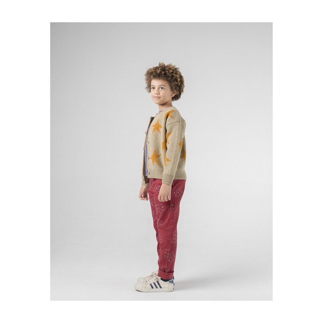 Stars Jacquard Cardigan, Brown - Sweaters - 4