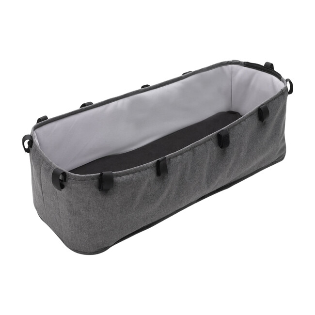 Bugaboo Donkey2 Bassinet Fabric Complete, Grey Melange - Double Strollers - 1