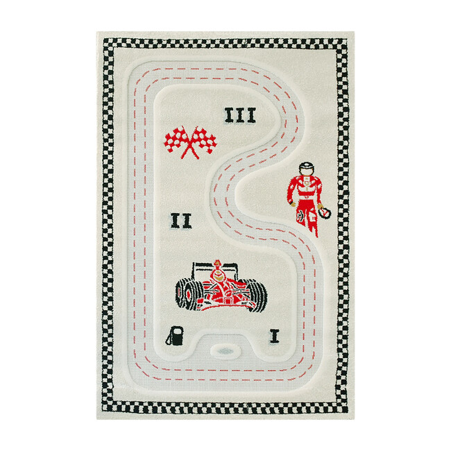 Racer Activity Mat, Cream 100 x 150