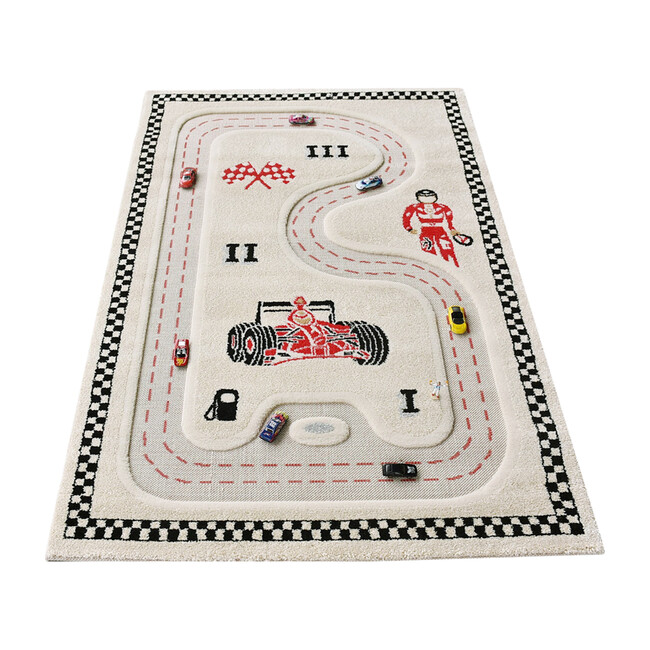 Racer Activity Mat, Cream 100 x 150