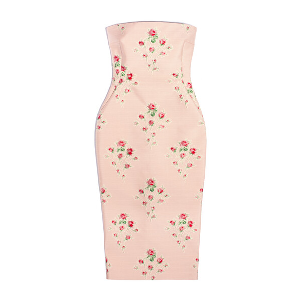 *Exclusive* Womens Pollie Dress, Floral Jacquard