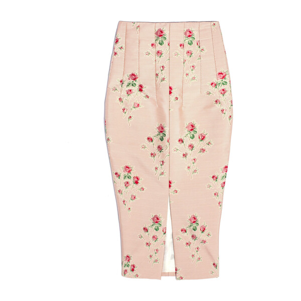 *Exclusive* Womens Pectolite Skirt, Floral Jacquard