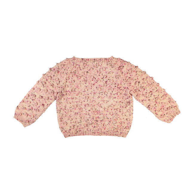 Exclusive* Popcorn Sweater, Dusty Rose Confetti - Misha & Puff