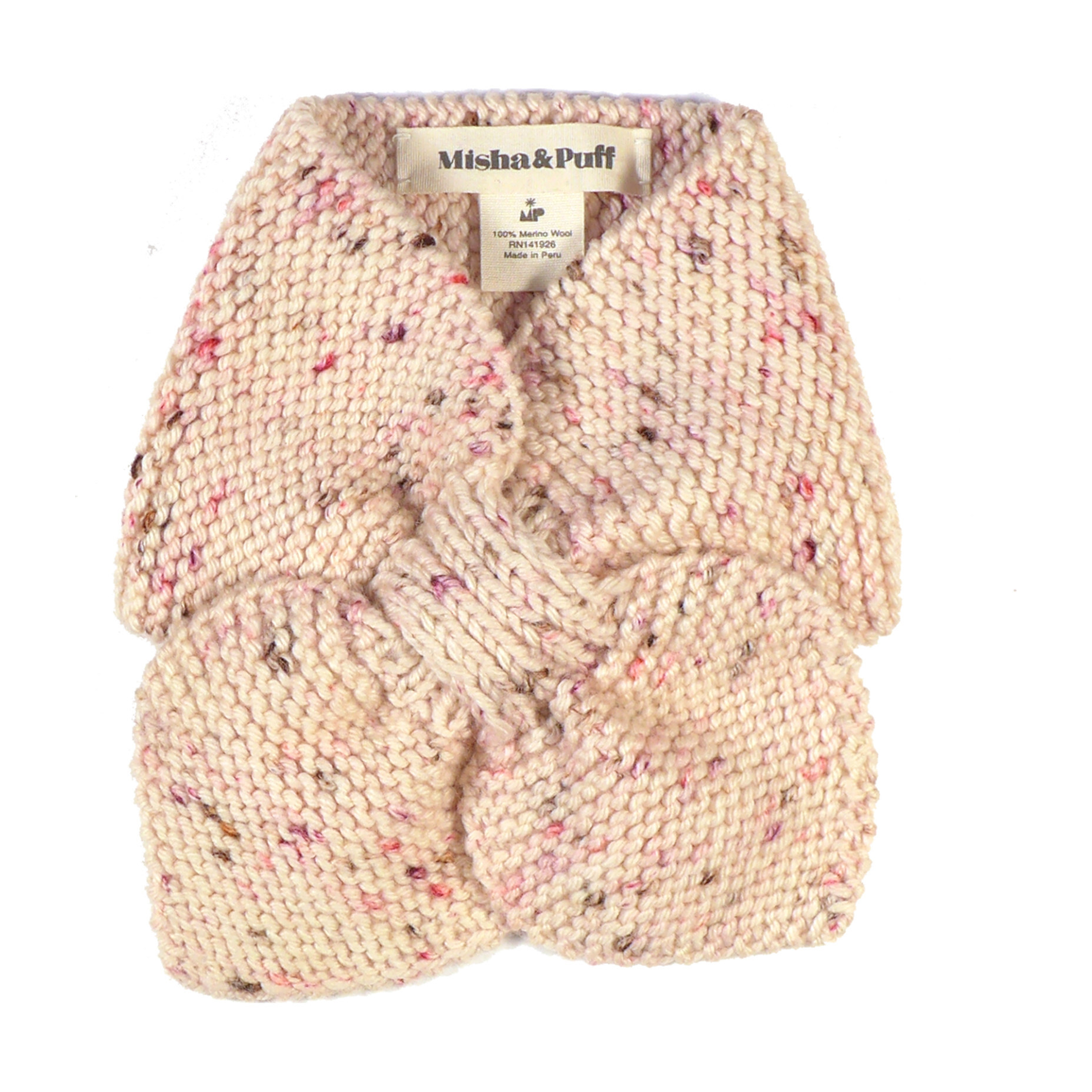 Exclusive* Sledding Scarf, Dusty Rose Confetti - Misha & Puff