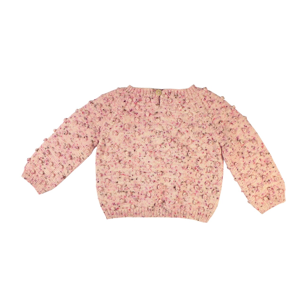 *Exclusive* Popcorn Sweater, Dusty Rose Confetti - Misha & Puff