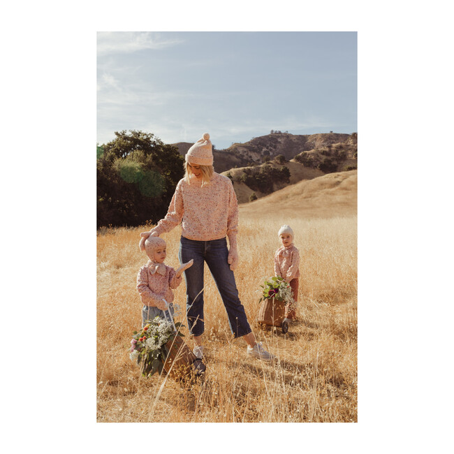*Exclusive* Pointy Peak Hat, Dusty Rose Confetti - Hats - 4