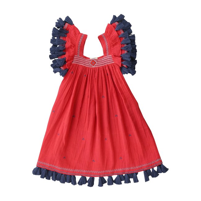 Serena Dress, Red Blaze