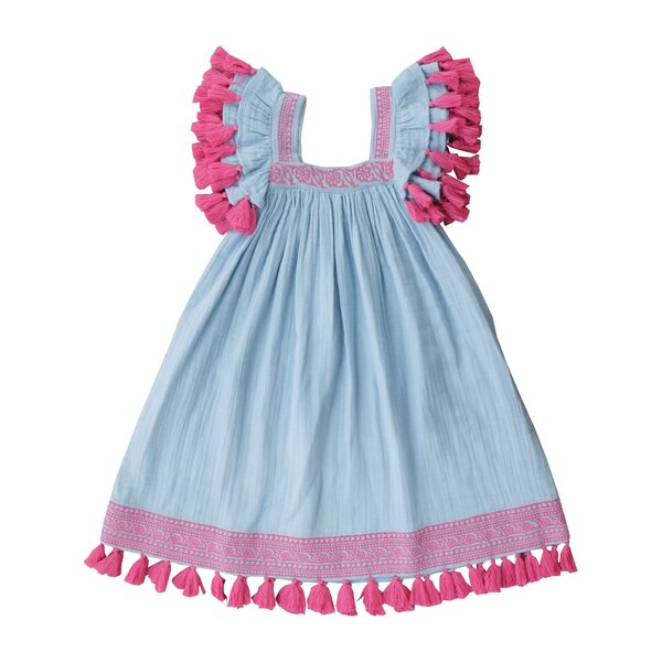 Serena Dress, Sky Blue