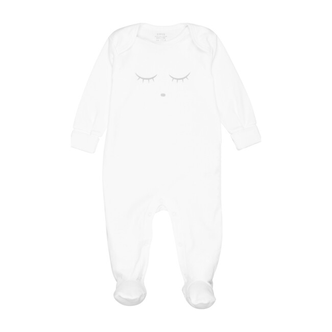 Sleeping Cutie Cover Footie, White