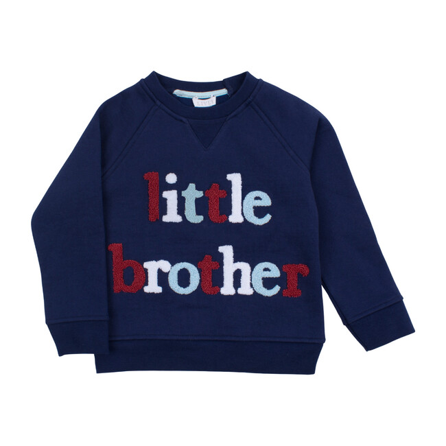 Little Brother Sweatshirt, Navy - Sweatshirts - 1