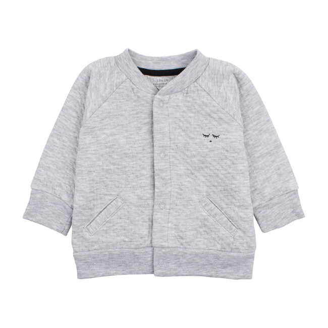 Bomber Cardigan, Grey