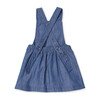 The Chambray Pinafore Dress, Indigo - Dresses - 2