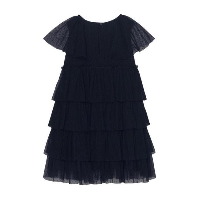 Josephine Dress, Blackcurrant Dot Mesh - Dresses - 2