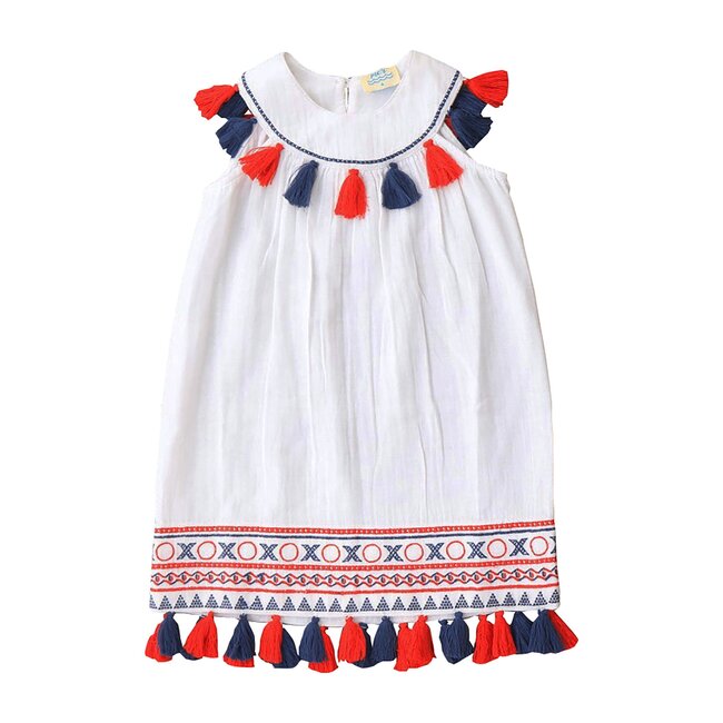 Katrina Dress, Red, White & Blue