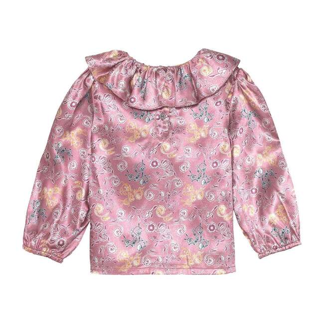 Holly Top, Rose Satin Print - Blouses - 2