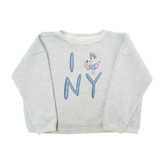 New York Sweatshirt, Grey - Sweatshirts - 1