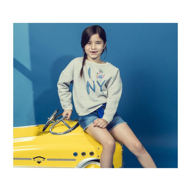 New York Sweatshirt, Grey - Sweatshirts - 2