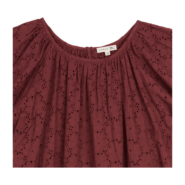 Suzanne Dress, Burgundy - Dresses - 3
