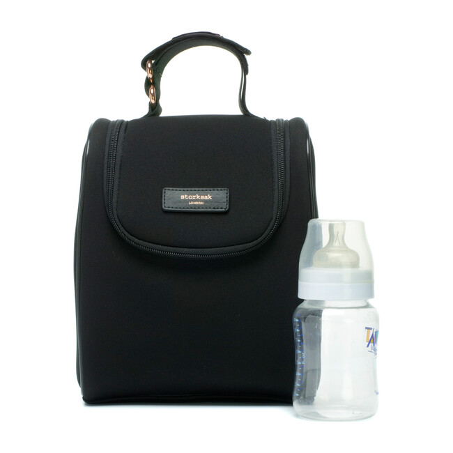 Stevie Luxe Diaper Bag, Scuba Black - Diaper Bags - 8