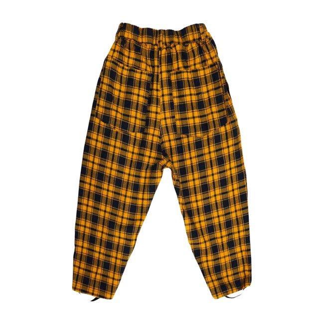 mustard yellow plaid pants