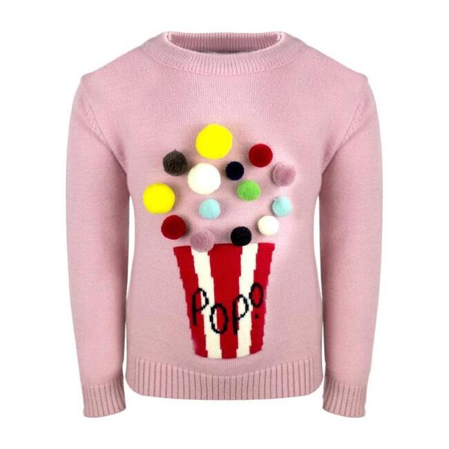 POP! Popcorn Sweater Kids Girl Clothing Tops
