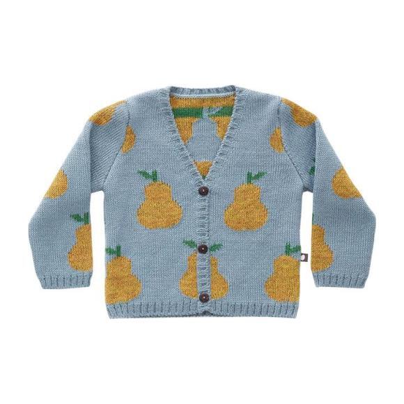 Cardigan Pear Sweater, Mist Blue - Sweaters - 1