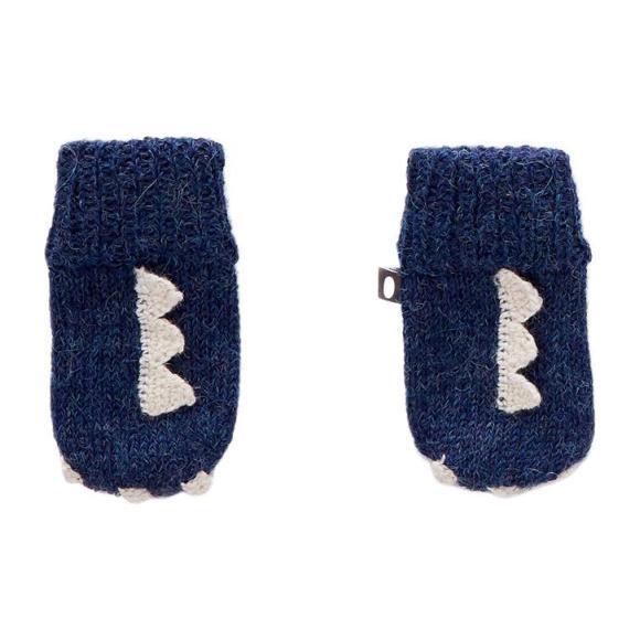 navy blue baby mittens