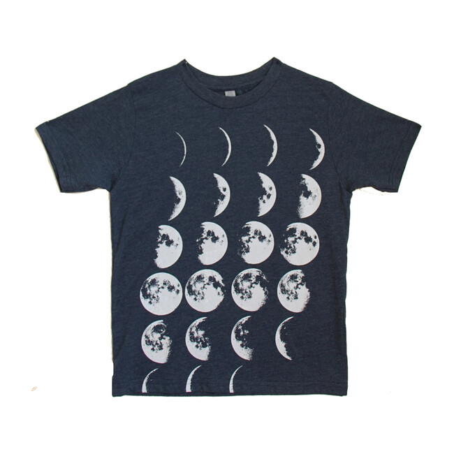 Many Moons Tee, Heather Navy