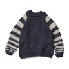 Marine Striped Sweater, Navy - Sweaters - 2