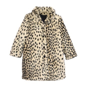 Faux Fur Leopard Coat - Fur & Faux Fur Coats - 1