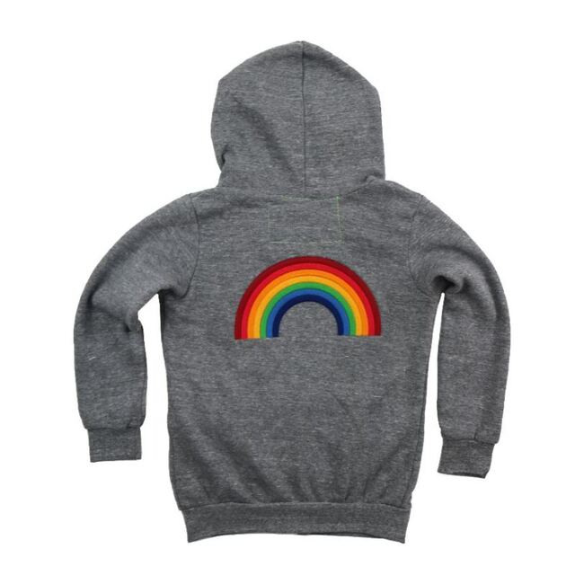 Rainy Chief Rainbow Taupe Hoodie for Women (USA Size)