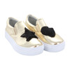 Fur Heart & Star Slip-On, Gold/Black - Sneakers - 3